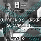 Página web (Universidad Bauhaus). Design, e Web Design projeto de Andres Cardozo - 05.06.2021