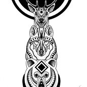Proyecto final del curso Illustration with Black and White Hatching course. Traditional illustration, Fine Arts, Pencil Drawing, and Drawing project by Ariel Faust - 06.04.2021