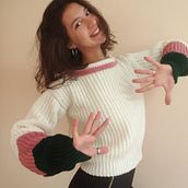 Mi Proyecto del curso: Sueter de ensueño . Un proyecto de Tejido, DIY, Crochet y Diseño de Ana Sofia Tau - 05.06.2021