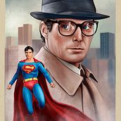 Clark Kent. Un progetto di Illustrazione tradizionale e Illustrazione digitale di Oscar Martinez - 06.04.2021