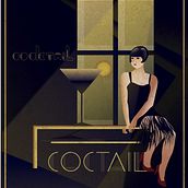 My project in Art Deco Style for Digital Illustration course. Een project van Traditionele illustratie,  Beeldende kunst, Posterontwerp y Digitale illustratie van Светла Иванова - 31.05.2021