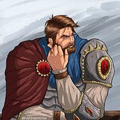 Guerreiro Medieval. Un projet de Illustration traditionnelle, Illustration numérique, Dessin numérique , et Peinture numérique de Isaac Júnior - 04.06.2021