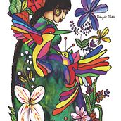 Mujeres Latino Americanas. Un progetto di Illustrazione tradizionale di María Cristina Encina Fuentes - 03.03.2020