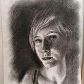 Charcoal portrait Ein Projekt aus dem Bereich Design von Theresa D - 07.06.2021