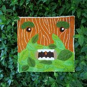Mi Proyecto del curso: Bordado XL con aguja mágica. Embroider, and Decoration project by Jessi Santiago - 06.07.2021
