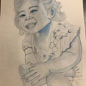 Blue Grisalla. Un proyecto de Ilustración tradicional, Dibujo, Creatividad, Matte Painting, Dibujo de Retrato, Bellas Artes y Diseño de Pilar Navarrete - 07.06.2021