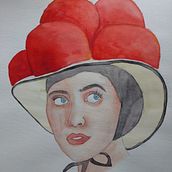 Mein Kursprojekt: Illustriertes Porträt mit Aquarell. Traditional illustration, Fine Arts, Painting, Drawing, Watercolor Painting, Portrait Drawing, and Artistic Drawing project by kunstvonfrauklausmann - 06.08.2021