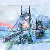 My project in Artistic Watercolor Sketching: Dare to Express Your Ideas course. Ilustração tradicional, Esboçado, Criatividade, Desenho, Pintura em aquarela, e Sketchbook projeto de mary_124725 - 08.06.2021