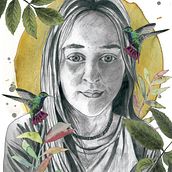 Mi Proyecto del curso: Ilustración de retrato con técnicas analógicas y digitales. Un progetto di Illustrazione tradizionale, Disegno a matita, Disegno, Illustrazione digitale, Pittura ad acquerello, Disegno di ritratti e Disegno realistico di tiazuritxu - 08.06.2021