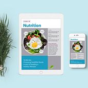 Nutrition and Health for Teens. Editorial Design, and Graphic Design project by kim kovalick - 02.24.2019