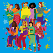 This book is Feminist. Traditional illustration project by Aurélia Durand - 06.09.2021