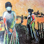 Paisajes y otras hierbas. Painting, Artistic Drawing, Sculpture, and Fine Arts project by Andrea Amaya - 07.01.2020