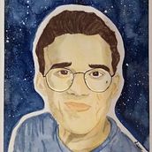 Meu projeto do curso: Caderno de retratos em aquarela. Painting, Watercolor Painting, Portrait Drawing, and Sketchbook project by Lara Cardillo Roriz Fernandez - 06.26.2021