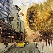 Mi Proyecto del curso: Paisajes urbanos en acuarela. Un projet de Beaux Arts, Aquarelle et Illustration architecturale de ansave1956 - 09.06.2021