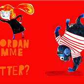 Childrens book - how to tame a cousin?. Un proyecto de Ilustración tradicional de Annette Saugestad - 01.09.2020