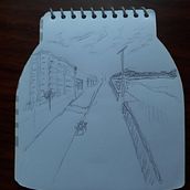 Mi Proyecto del curso: Dibujo de un día de paseo por la playa. Un proyecto de Bocetado, Dibujo, Pintura a la acuarela, Ilustración arquitectónica, Sketchbook e Ilustración con tinta de Roger Álvarez Marín - 10.06.2021