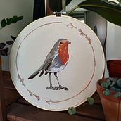 Mi Proyecto del curso: Pintar con hilo: técnicas de ilustración textil. Traditional illustration, and Embroider project by laura.perez.bernabe - 06.10.2021