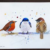 My project in Artistic Watercolor Techniques for Illustrating Birds course . % suzanne_kosik tarafından hazırlanan Geleneksel illüstras, on, Sulubo, a Resim, Gerçekçi Çizim, Doğalcı İllüstras, Ve on projesi - 06.10.2021
