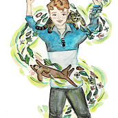 Niño Otoño. Projekt z dziedziny Trad, c i jna ilustracja użytkownika Lucía Veloz - 11.06.2021