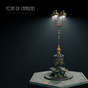 Font de Canaletes de Barcelona. Un proyecto de 3D, Modelado 3D, Videojuegos, Arquitectura digital y Visualización arquitectónica de Toni López Yeste - 23.05.2021