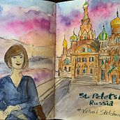 My project in Artistic Watercolor Sketching: Dare to Express Your Ideas course. Traditional illustration, Sketching, Creativit, Drawing, Watercolor Painting, and Sketchbook project by Cathy Smith - 06.11.2021
