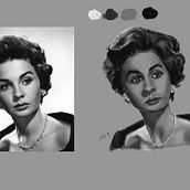 Head study practice . Desenho de retrato projeto de Minthway - 05.06.2021