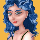 Meu projeto do curso: Retrato de personagens femininas com Procreate. Traditional illustration, Digital Illustration, and Digital Drawing project by Gabriel Albuquerque Barros - 06.11.2021