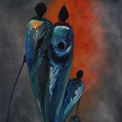 Title: The Journey. Fine Arts, and Oil Painting project by Mustapha Salaudeen - 05.23.2020
