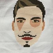 My project in Cross-Stitch Portrait Creation course. Bordado, Decoração de interiores, e Crochê projeto de svillegas_cl - 12.06.2021