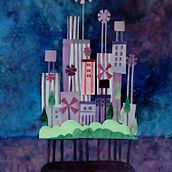 Il mio progetto del corso: Illustrazione di storie con la carta :"Isaura, la città dai mille pozzi"". Collage project by paola_acomanni - 06.12.2021