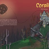 Ilustración editorial sobre el cuento de ''Coraline''. Een project van Traditionele illustratie van Eva Navarro Soler - 12.06.2021