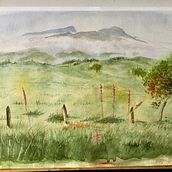 Piton des neiges, ile de la Reunion. Watercolor Painting project by luco_spincer - 06.12.2021