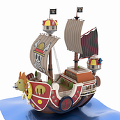 Thousand Sunny One Piece. 3D, and 3D Modeling project by José Luis Martín Zafra - 06.13.2021