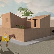 Mi Proyecto del curso: Representación gráfica de proyectos arquitectónicos. Architecture, Graphic Design, Interior Architecture, Interior Design, L, scape Architecture, Collage, Digital Architecture, and Architectural Illustration project by Samantha Moreno - 06.13.2021