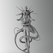 Kakyoin fanart. 3D, Character Design, Sculpture, 3D Modeling, 3D Character Design, 3D Design, Art To, s, and Manga project by Mario Arias Mena - 06.14.2021
