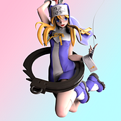 Bridget fanart. 3D, Character Design, Sculpture, 3D Modeling, 3D Character Design, Art To, s, and Manga project by Mario Arias Mena - 06.14.2021