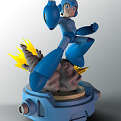 Megaman fanart. 3D, Character Design, Sculpture, Product Design, To, Design, Comic, Audiovisual Production, 3D Modeling, 3D Character Design, 3D Design, Art To, s, and Manga project by Mario Arias Mena - 06.14.2021