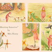 My project in Narrative Illustration: Tell a Story without Words course. Traditional illustration, Drawing, Stor, telling, Children's Illustration, Narrative, and Gouache Painting project by Karla Stone - 06.15.2021