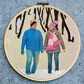 My project in Photo Embroidery on Fabric course. Photograph, Collage, Paper Craft, Printing, Embroider, and DIY project by Alida - 05.28.2021