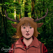 Fanart Sweet Tooth. Traditional illustration, Drawing, and Digital Illustration project by Carlos Robaert - 06.14.2021