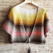 Mi Proyecto del curso:  Top-down: prendas a crochet de una sola pieza. Fashion Design, Fiber Arts, DIY, and Crochet project by acampilloperez - 06.15.2021