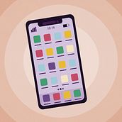 Smartphone 3D en 2D. Animation, Social Media, and 2D Animation project by Ana Arroyos Martínez - 06.14.2021
