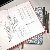 Mi Proyecto del curso: Introducción al bullet journal ilustrado. Traditional illustration, Arts, Crafts, Lettering, Drawing, Artistic Drawing, Botanical Illustration, DIY, H, and Lettering project by Yulissa Timaná Ortega - 06.15.2021