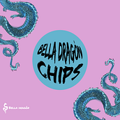 Bella Dragón Chips. Een project van  Br, ing en identiteit,  Ontwerp, Traditionele illustratie y Packaging van Isabella Espinosa - 09.03.2021