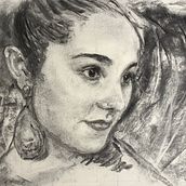 My project in Artistic Charcoal Portraiture: Creating Atmosphere course. Ilustração tradicional, Artes plásticas, Desenho, Desenho de retrato, Desenho realista, e Desenho artístico projeto de dwillandfloz - 16.06.2021