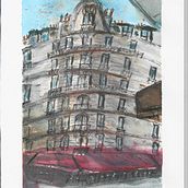 Mon projet du cours : Dessin architectural à l’aquarelle et à l’encre. Sketching, Drawing, Watercolor Painting, Architectural Illustration, Sketchbook, Ink Illustration, and Traditional illustration project by Jacques Delaunay - 06.16.2021