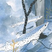 Weird Fishes. Traditional illustration, Children's Illustration, Editorial Design, and Editorial Illustration project by La Noga - 06.16.2021