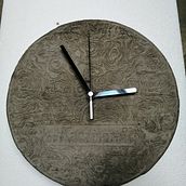 Concrete wall clock. Arts, Crafts, Furniture Design, Making, Interior Design, Interior Decoration, and DIY project by Jędrzej Matecki - 06.16.2021
