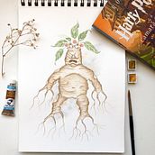 Um pouco do meu mundo mágico em ilustrações presentes na @travessiarte . Un progetto di Illustrazione tradizionale di Wine Nascimento - 16.06.2021