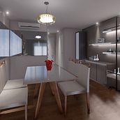 Apartamento Rafael e Livia. Un progetto di Illustrazione tradizionale, 3D, Architettura d'interni e Interior design di tatyberben - 11.06.2021